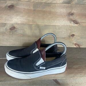 Vans classic slip on womens size 6.5 shoes black athletic skate sneakers